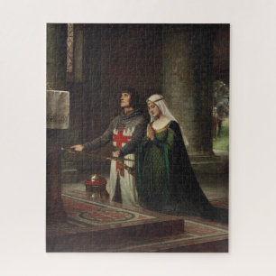 Quebra-cabeça A Dedicação (Cavaleiro Medieval e Sua Dama)