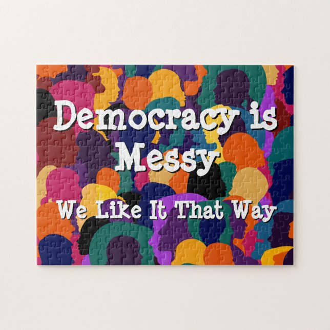 Quebra-cabeça A Democracia é Confusa  (Horizontal)