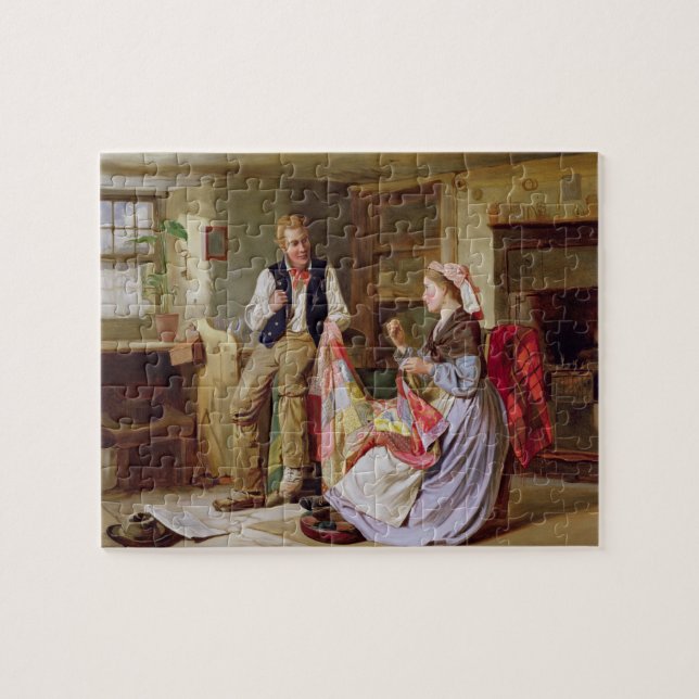 Quebra-cabeça A edredão de retalhos (Horizontal)