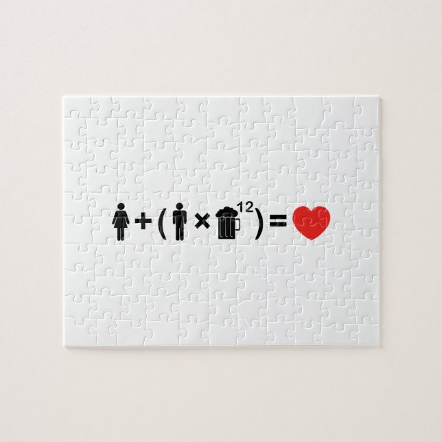 Quebra-cabeça A Equação do Amor para Homens (Horizontal)