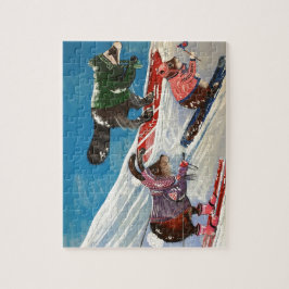 Quebra-cabeça A Equipe de Esqui da Srta. Elizabeth