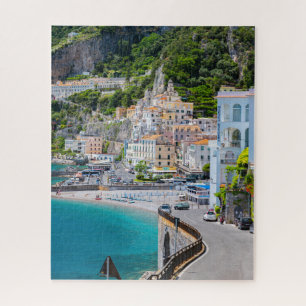 Quebra-cabeça A estrada para Amalfi. Itália.
