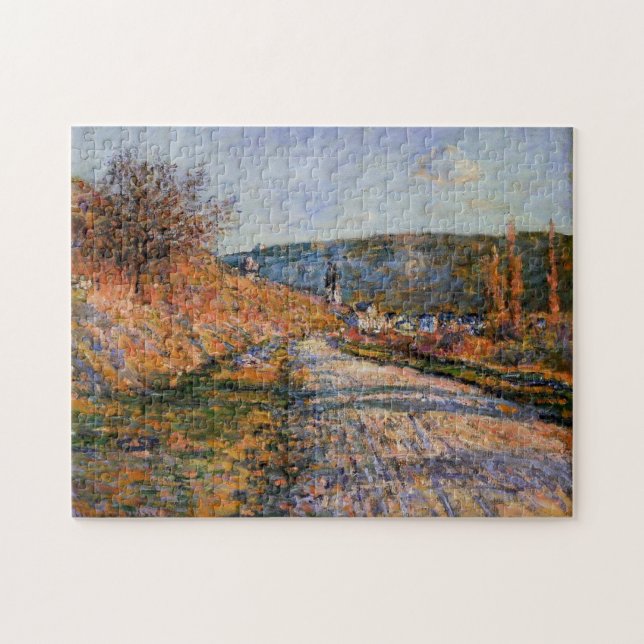 Quebra-cabeça A estrada para Vetheuil Monet Fine Art (Horizontal)