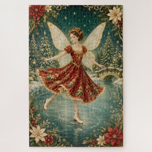 Quebra-cabeça A Fada de Gelo do Natal (Vertical)