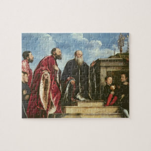 Quebra-cabeça A família de Vendramin, 1543-47 (óleo em canvas)
