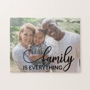 Quebra-cabeça A Família É Tudo Foto personalizada da família