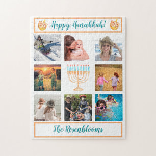 Quebra-cabeça A Family Photo Collage Hanukkah Gift Keepsake