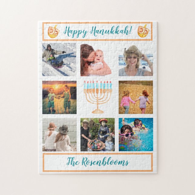 Quebra-cabeça A Family Photo Collage Hanukkah Gift Keepsake    (Vertical)