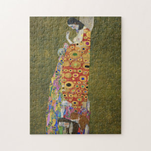 Quebra-cabeça A famosa pintura Hope II de Gustav Klimt (1907-190