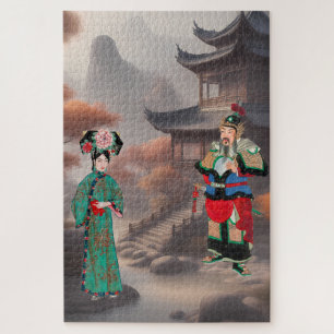 Quebra-cabeça A fantasia moderna de Manchu