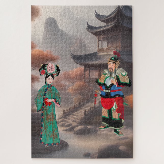 Quebra-cabeça A fantasia moderna de Manchu (Vertical)