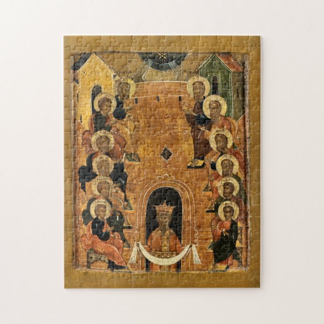 Quebra-cabeça A Festa de Pentecostes a partir de um ícone de Nív (Vertical)