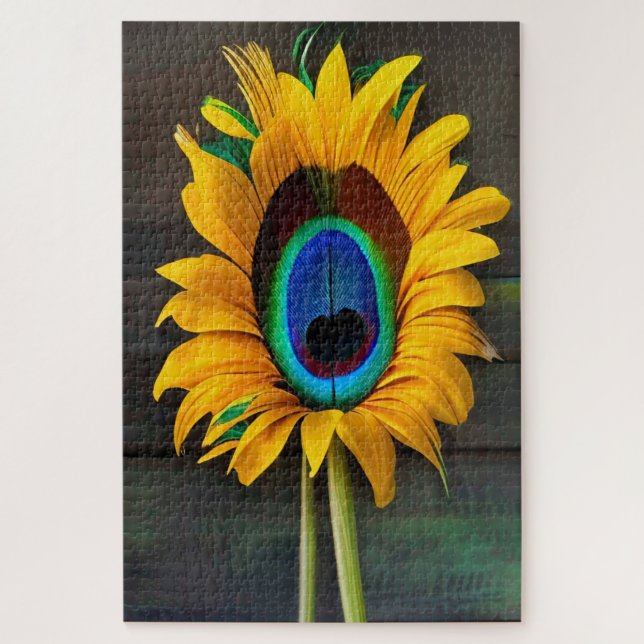 Quebra-cabeça A Flor Peacock SunFeather (Vertical)