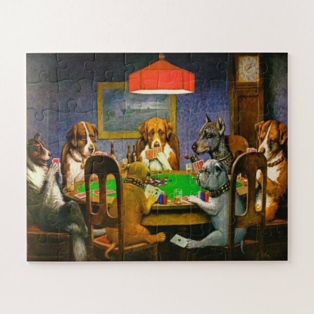 Quebra-cabeça A Friend in Need Dogs Playing Poker 1903 (Horizontal)