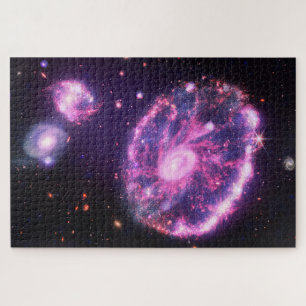 Quebra-cabeça A Galáxia das Rodas   Hubble e JWST