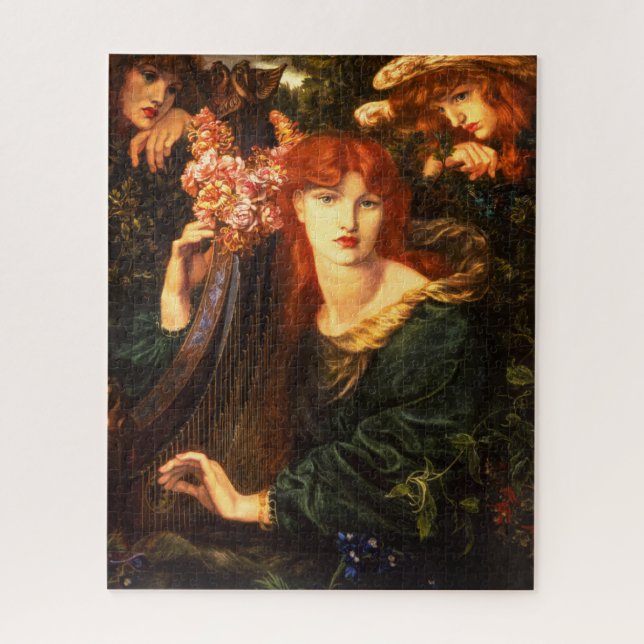 Quebra-cabeça A Garaternária de Dante Gabriel Rossetti (Vertical)