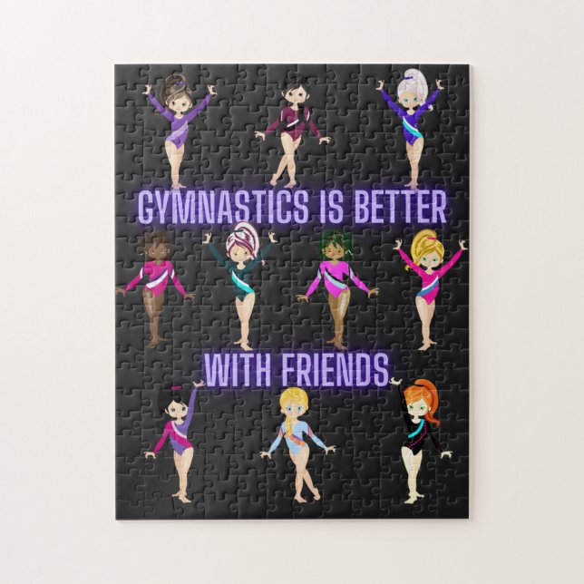 Quebra-cabeça A ginástica É Melhor Com Amigos (Vertical)