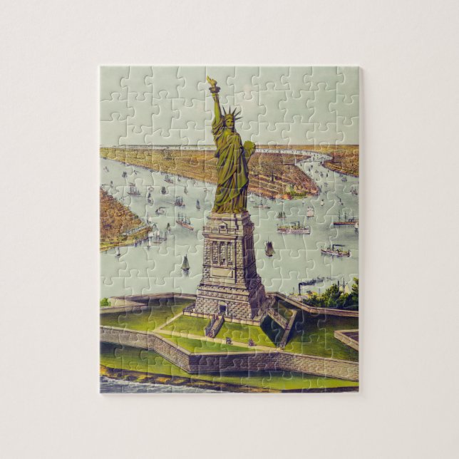 Quebra-cabeça A Grande Estátua de Bartholdi, Estátua da Liberdad (Vertical)