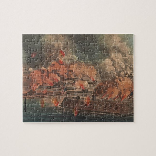 Quebra-cabeça A grande luta na guerra civil de Charleston 1863 (Horizontal)