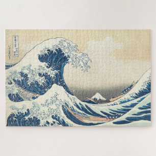 Quebra-cabeça A Grande Onda de Kanagawa de Hokusai 