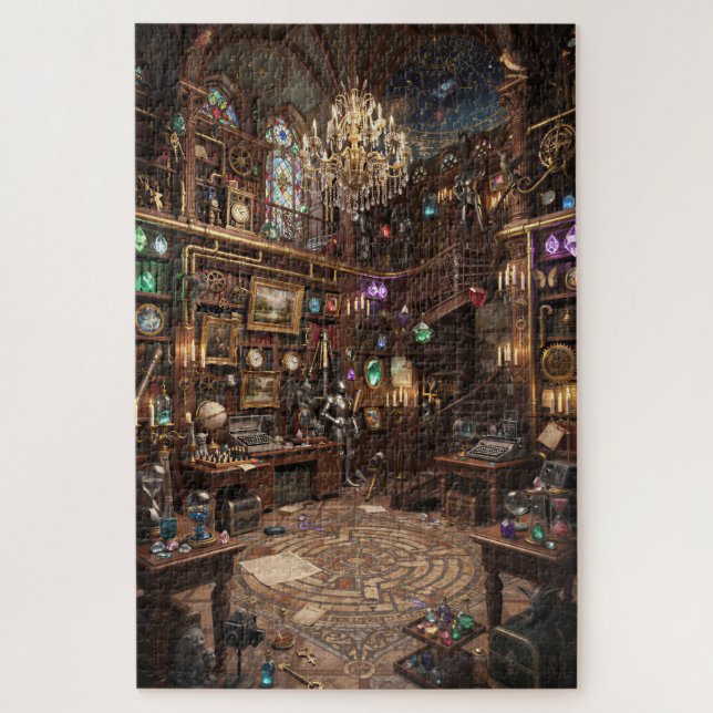 Quebra-cabeça A Grande Sala do Puzzle | Biblioteca de Fantasia (Vertical)