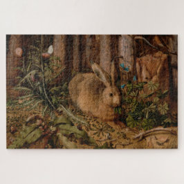 Quebra-cabeça A Hare in the Forest (por Hans Hoffmann)