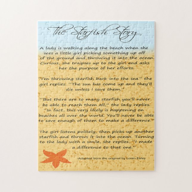 Quebra-cabeça A história do Starfish (Vertical)