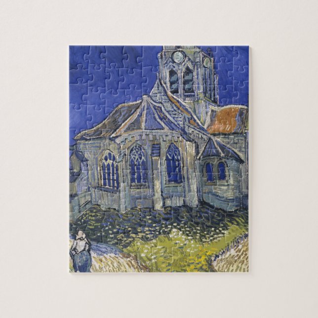 Quebra-cabeça A igreja em Auvers por Vincent van Gogh (Vertical)