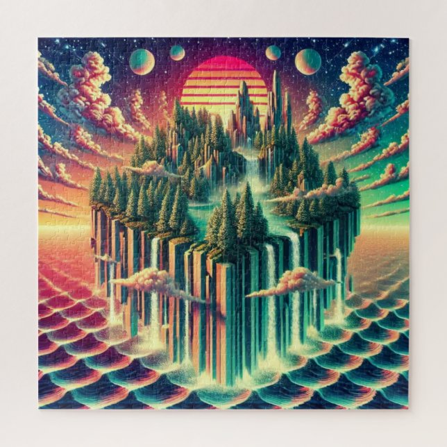 Quebra-cabeça A Ilha do Sonho: Uma Viagem Metáfora (Vertical)