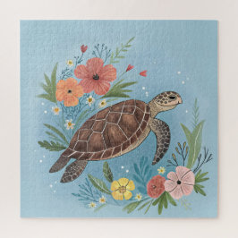 Quebra-cabeça A ilustração de uma tartaruga marinha