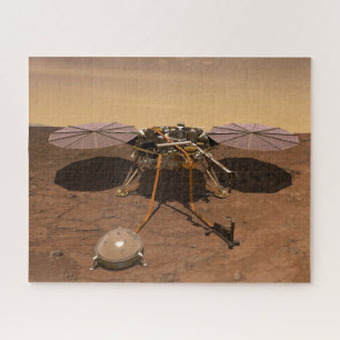 Quebra-cabeça A Insight Lander Operando Na Superfície De Marte.