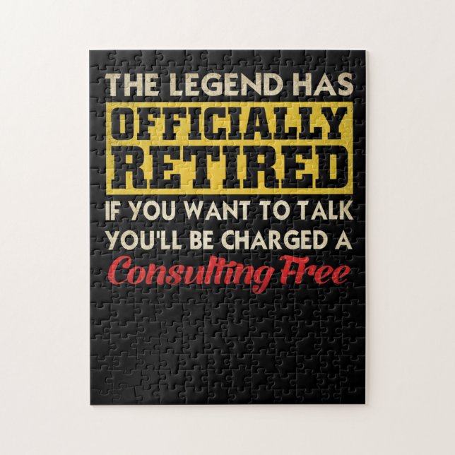 Quebra-cabeça A Lenda Se Aposentou Oficialmente Se Quiser (Vertical)