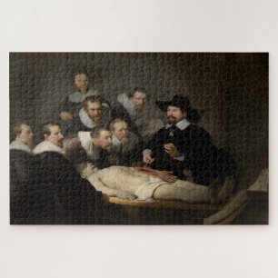 Quebra-cabeça A lição de anatomia: uma obra prima de Rembrandt