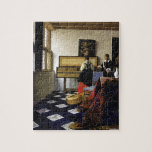 Quebra-cabeça A lição de música por Johannes Vermeer
