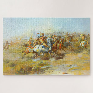 Quebra-cabeça A Luta de Custer Charles Marion Russell 1903