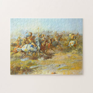 Quebra-cabeça A Luta de Custer Charles Marion Russell 1903