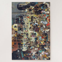 Quebra-cabeça A Luta entre o Carnaval e a Quaresma, Bruegel