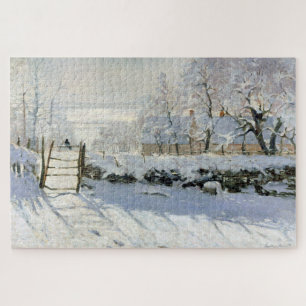 Quebra-cabeça A Magpie, Monet
