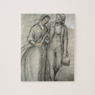 Quebra-cabeça A manhã do casamento - a partida, c.1846