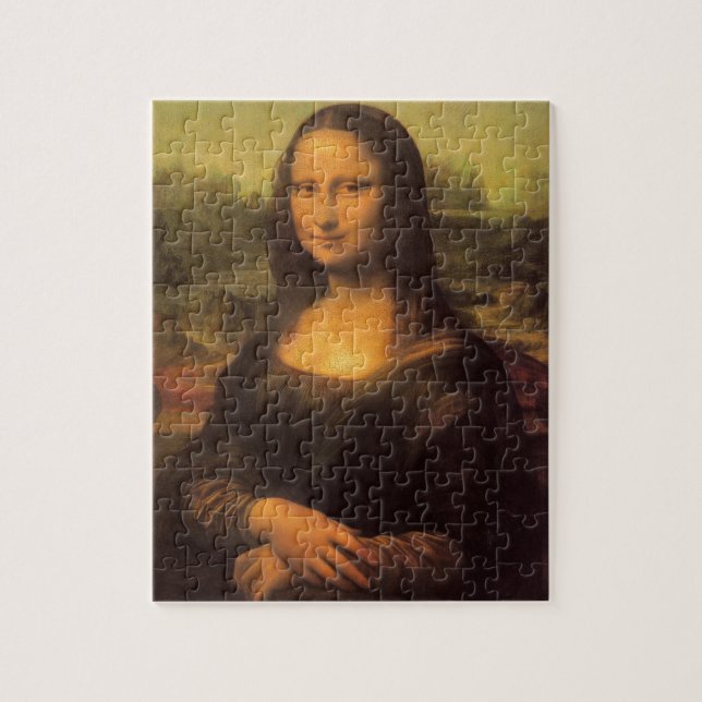 Quebra-cabeça A Mona Lisa de Leonardo da Vinci (Vertical)