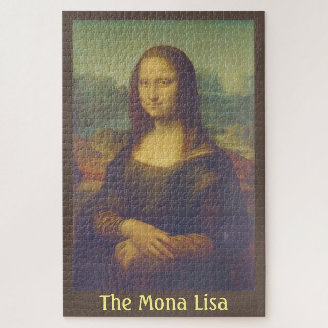 Quebra-cabeça A Mona Lisa por Leonardo Da Vinci de Belas Artes (Vertical)