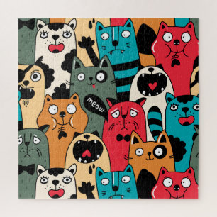 Quebra-cabeça A multidão de gatos