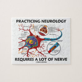 Quebra-cabeça A neurologia praticando exige muito nervo