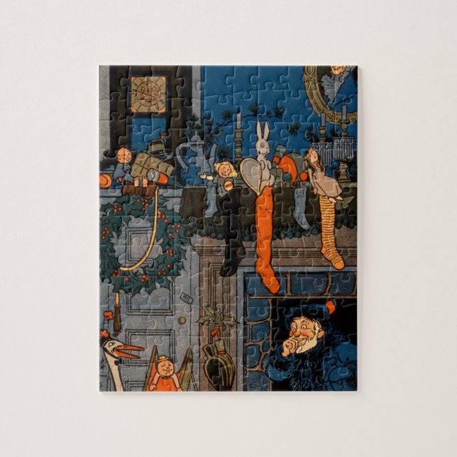 Quebra-cabeça A noite antes do Natal, por Denlow, 1903 (colou (Vertical)