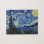 Quebra-cabeça A Noite Estrelada de Van Gogh<br><div class="desc">Por favor,  visite minha loja para obter design mais interessante e mais opções de cores. => zazzle.com/iwheels*</div>