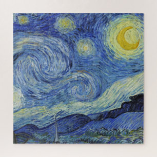 Quebra-cabeça A Noite Estrelada de Van Gogh