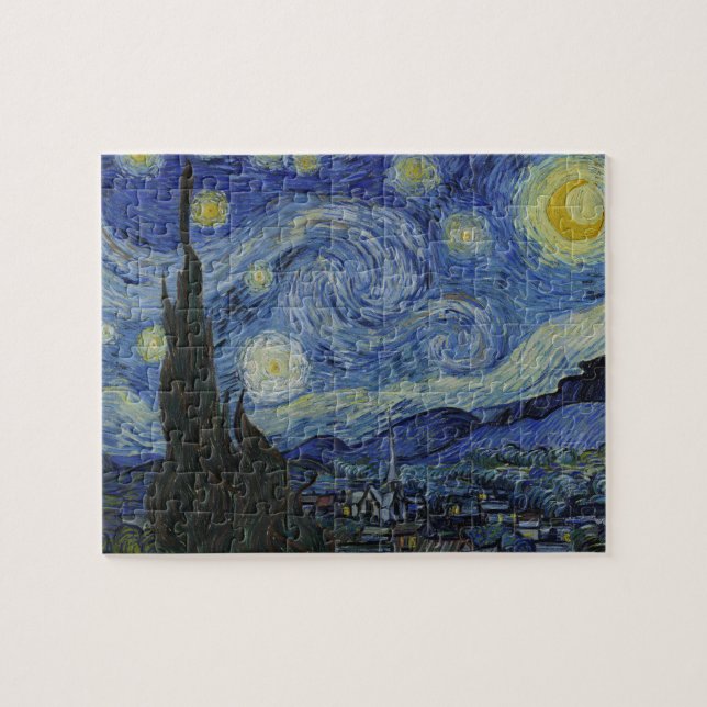 Quebra-cabeça A Noite Estrelada de Van Gogh: O Turbilhão de Sonh (Horizontal)