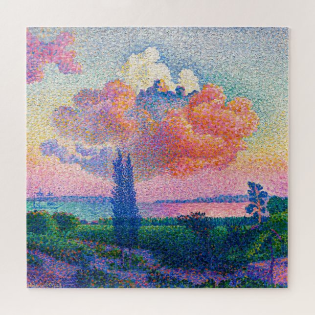 Quebra-cabeça A Nuvem Rosa | Henri Edmond Cross | (Horizontal)
