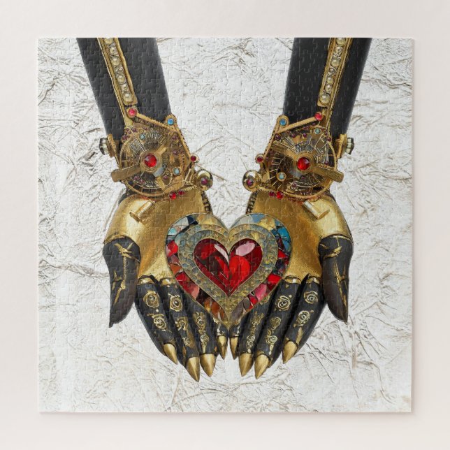 Quebra-cabeça A oferta - Coração nas Mãos (Vertical)