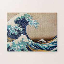 Quebra-cabeça A onda do Excelente por Hokusai Vintage Japonês